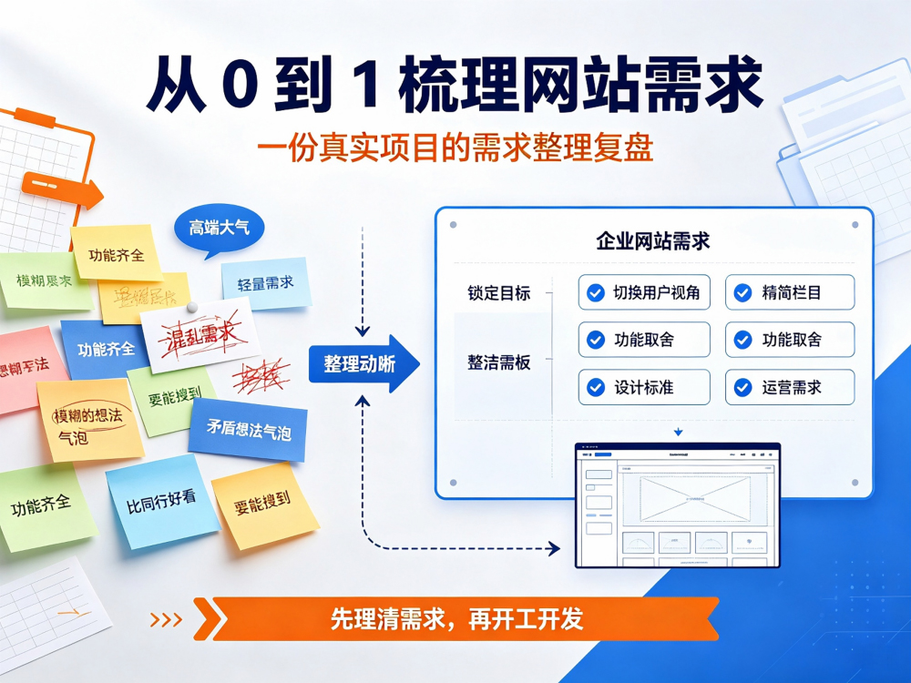 从 0 到 1 梳理网站需求：一份真实项目的需求整理复盘